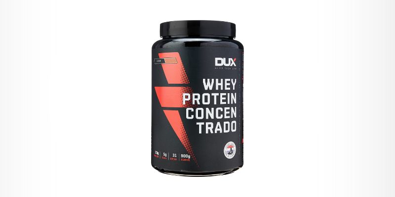 Whey Protein Concentrado Pote (900G) - Dux Nutrition (Perfeito para iniciantes)