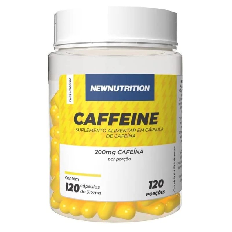 Caffeine 200mg 120 Cápsulas - NewNutrition