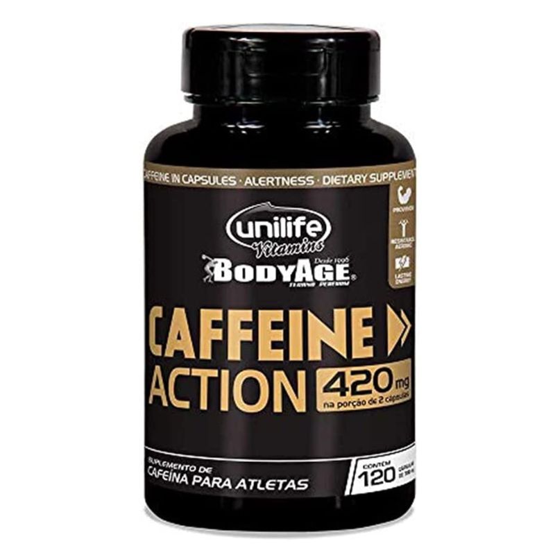  Caffeine Action 120 Cápsulas 420mg - Unilife