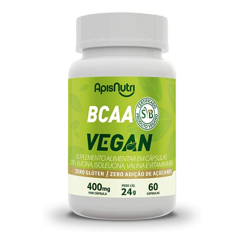 BCAA Vegan 400mg (60 caps) - Apisnutri