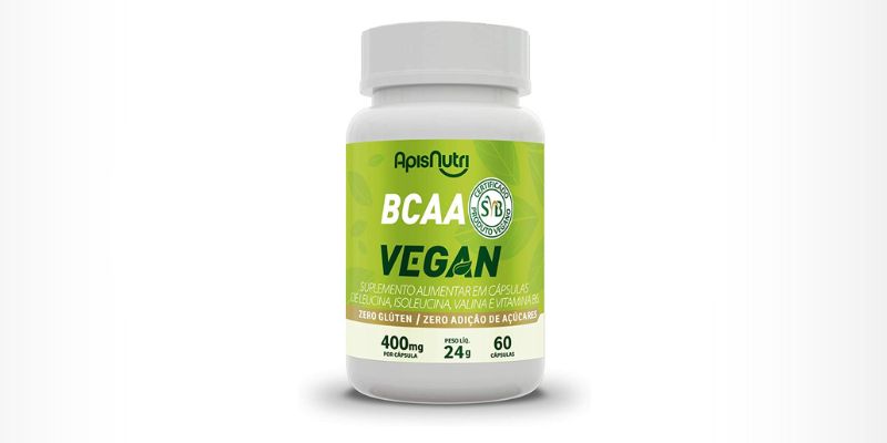 BCAA Vegan 400mg (60 caps) - Apisnutri 