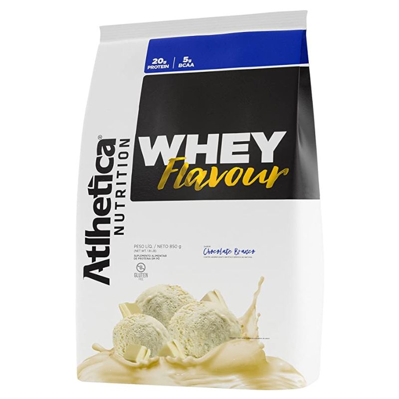 Whey Flavour 850G Chocolate Branco - Atlhetica Nutrition