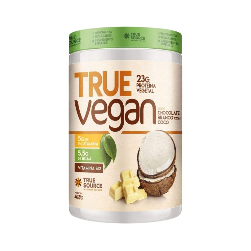 Proteína Vegetal Chocolate Branco com Coco – True Source 